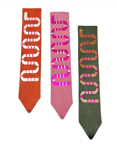 Willow & Hive Snake Leather Bookmarks