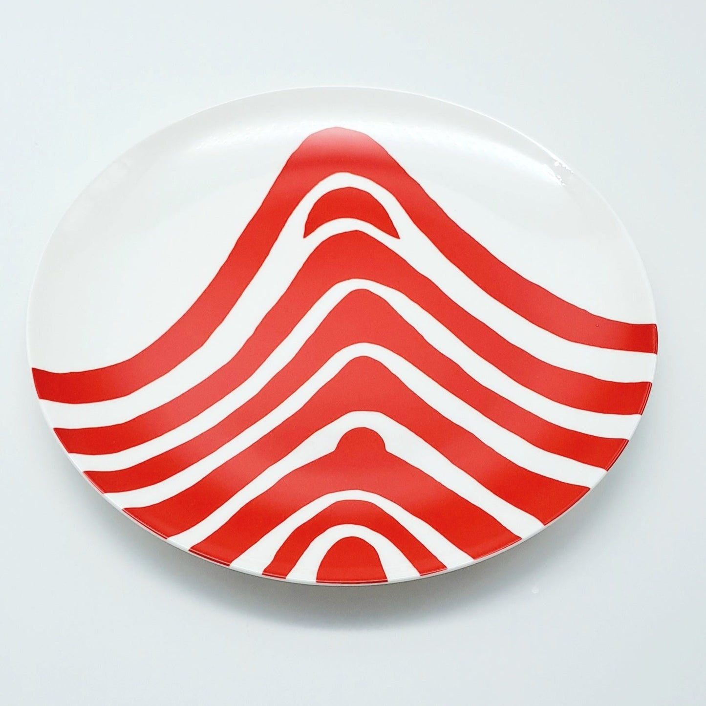 Louise Bourgeois Red Curves Bone China Plate