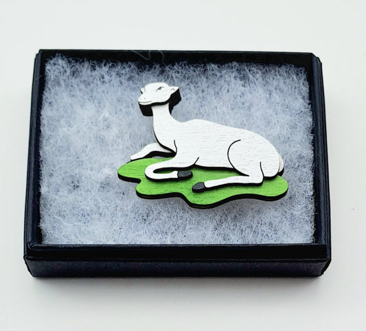 Folk Art Lamb Brooch by Martin Tomsky