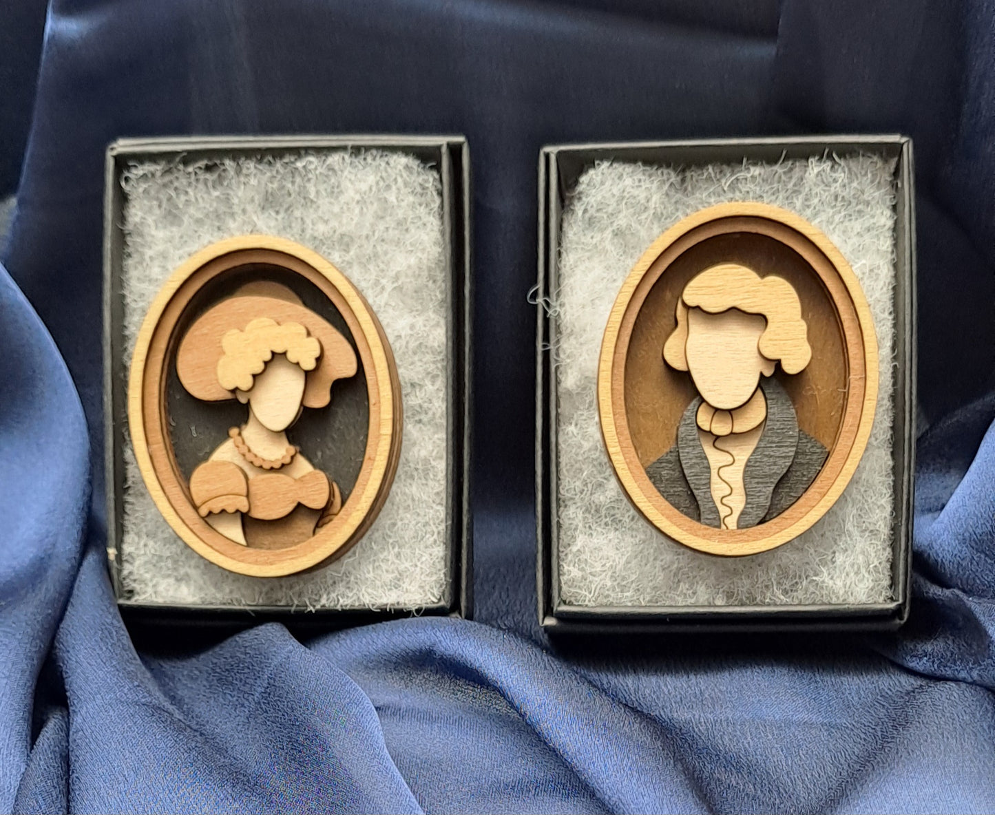 Gentleman Portrait Miniature Brooch by Martin Tomsky