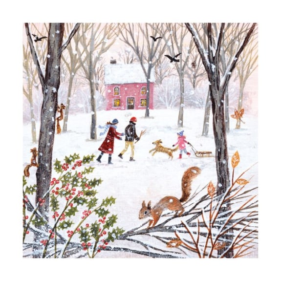 Winter Wood Walk Christmas Cards