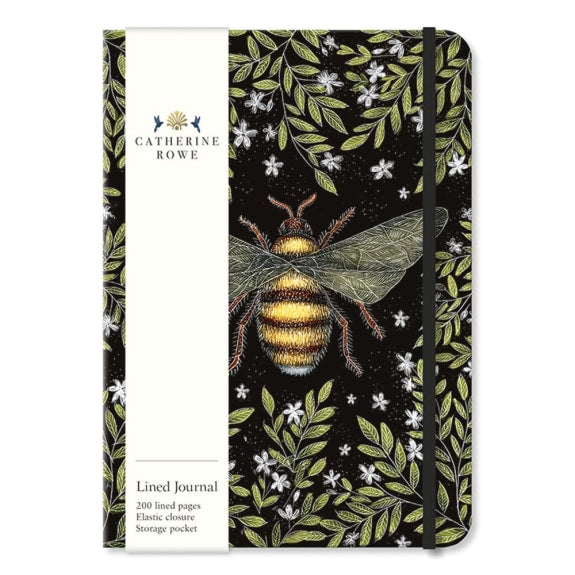 Honey Bee Lined Journal