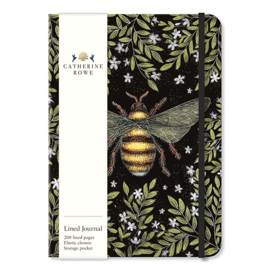 Honey Bee Lined Journal