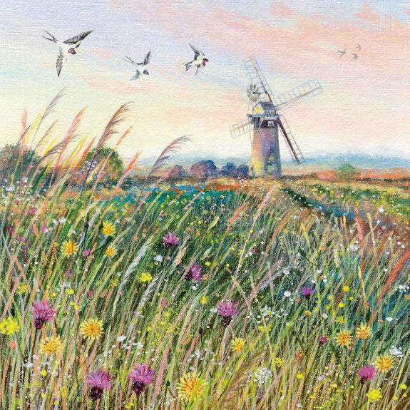 Windmill Greetings Card