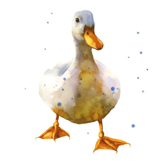Waddling Duck Greetings Card