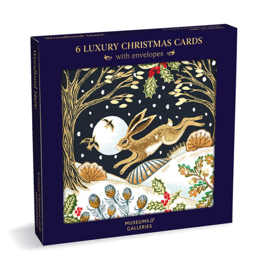 Woodland Hare Christmas Card Pack