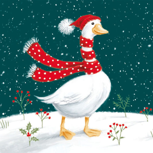 Snowy Goose Christmas Card Pack