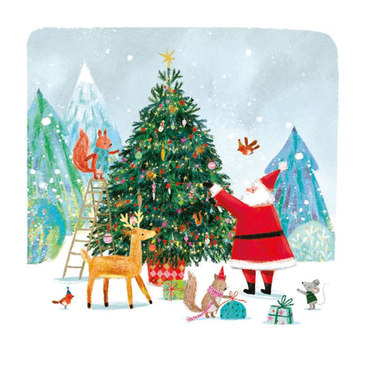 Santa's Tree Christmas Card Pack