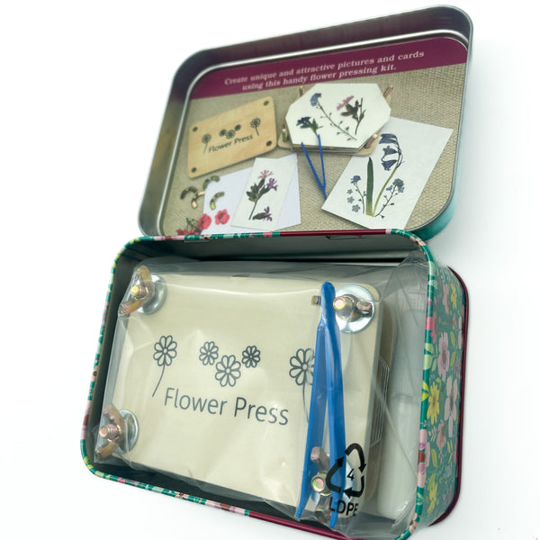 Flower Pressing Kit - in a tin
