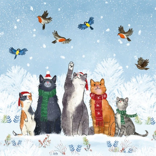 Festive Cats Christmas Card Pack