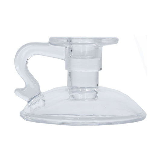 Clear Glass Willie Winkie Candle holder