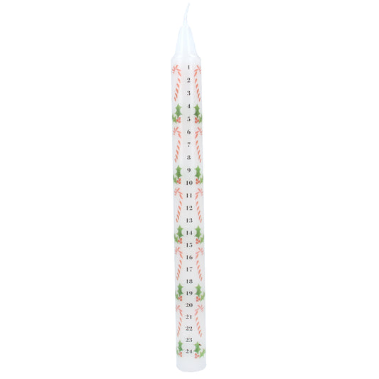 Candy Cane Advent Candle