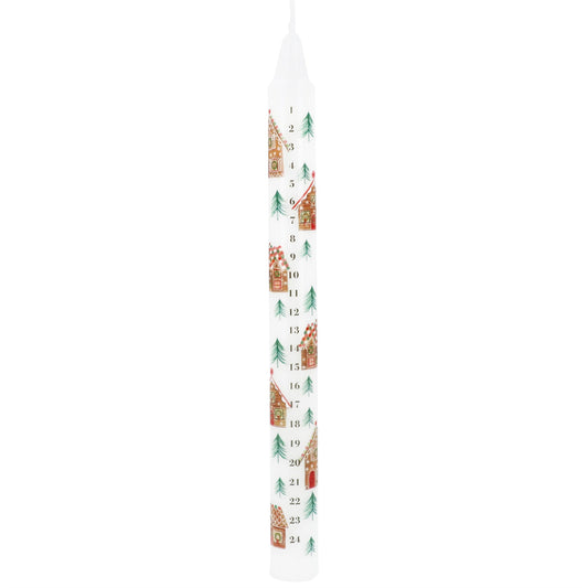 Gingerbread House Christmas Advent Candle