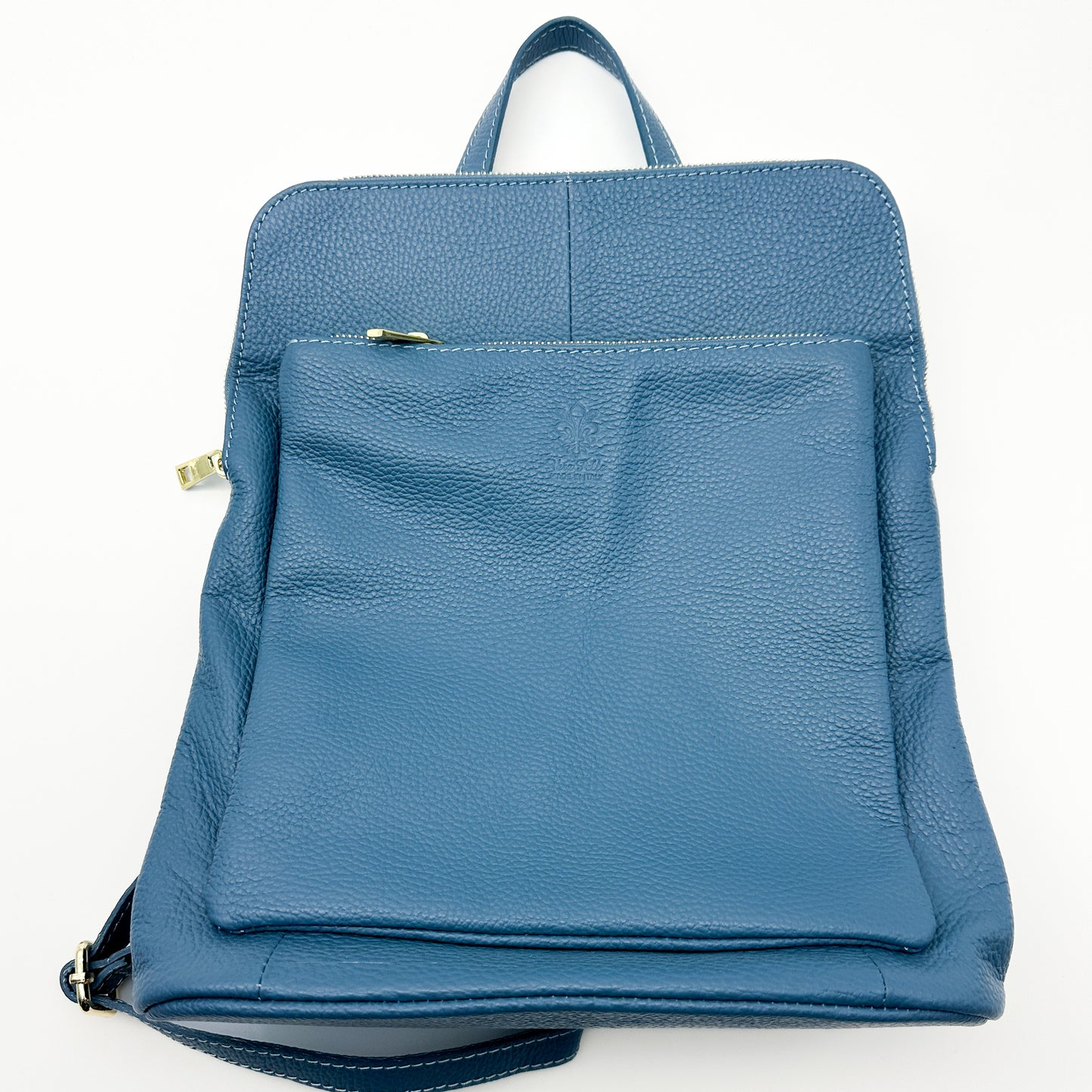 Large Square Leather Backpack- Various Colours