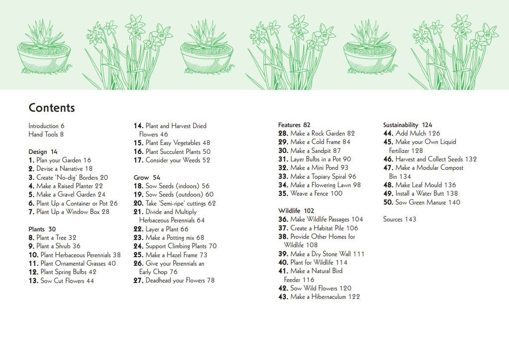 Fifty things to do in the Garden