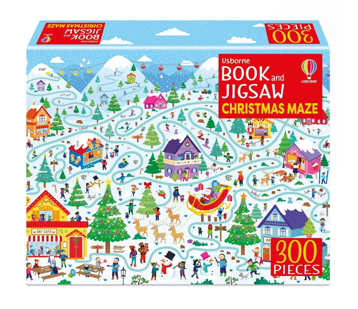 Christmas Maze Book and Jigsaw