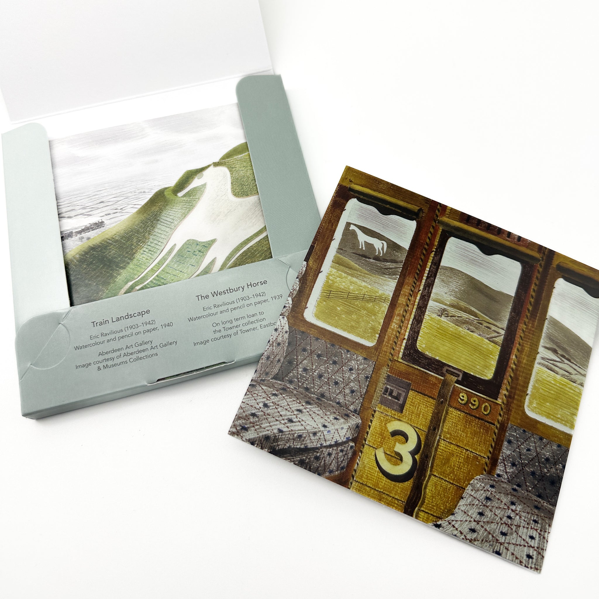 8 Notecards of Eric Ravilious Landscapes