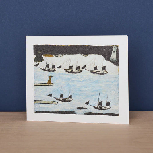 Five Ships Greeting Card