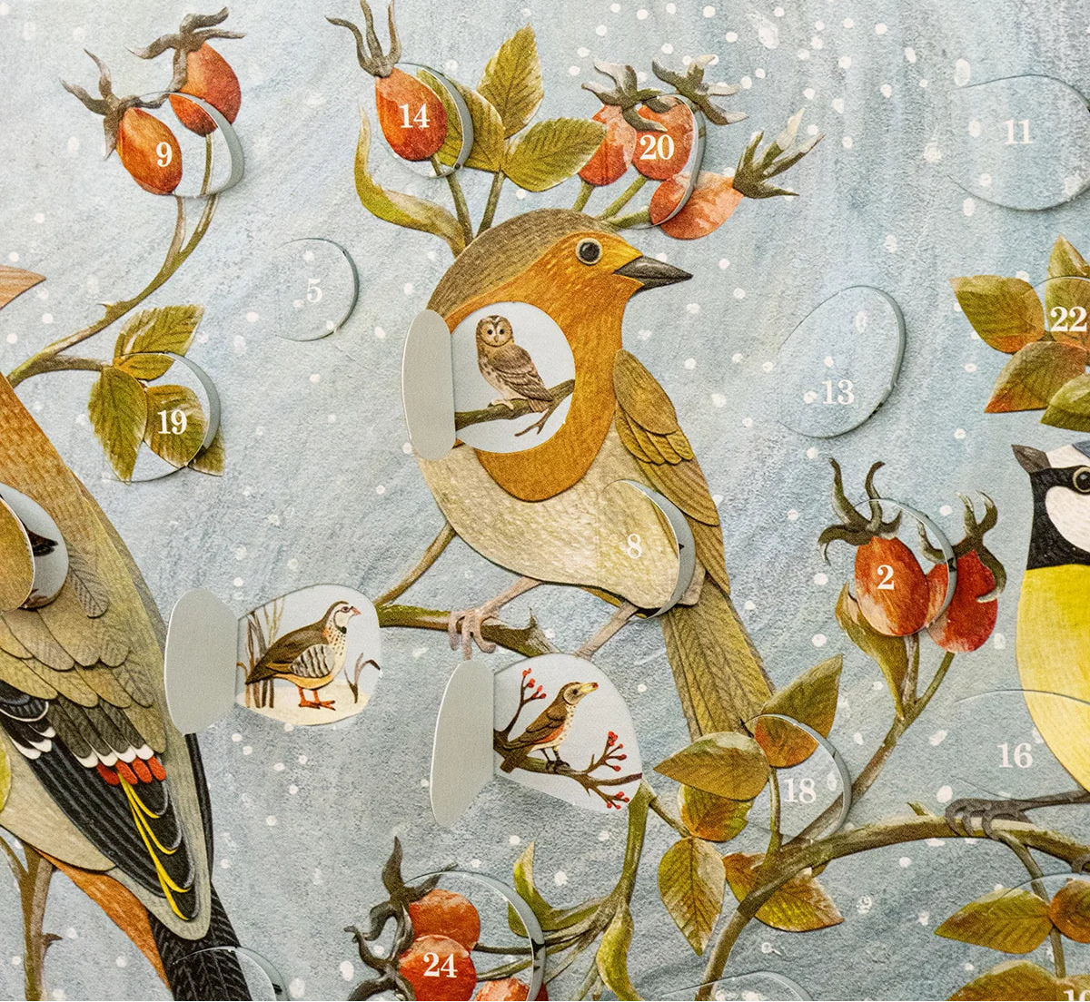 Winter Hedgerow Mini Advent Calendar