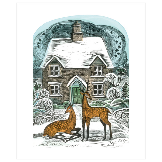 Christmas Cottage Greeting Card
