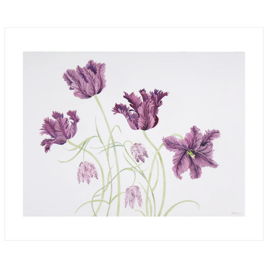 Parrot Tulips Greeting Card