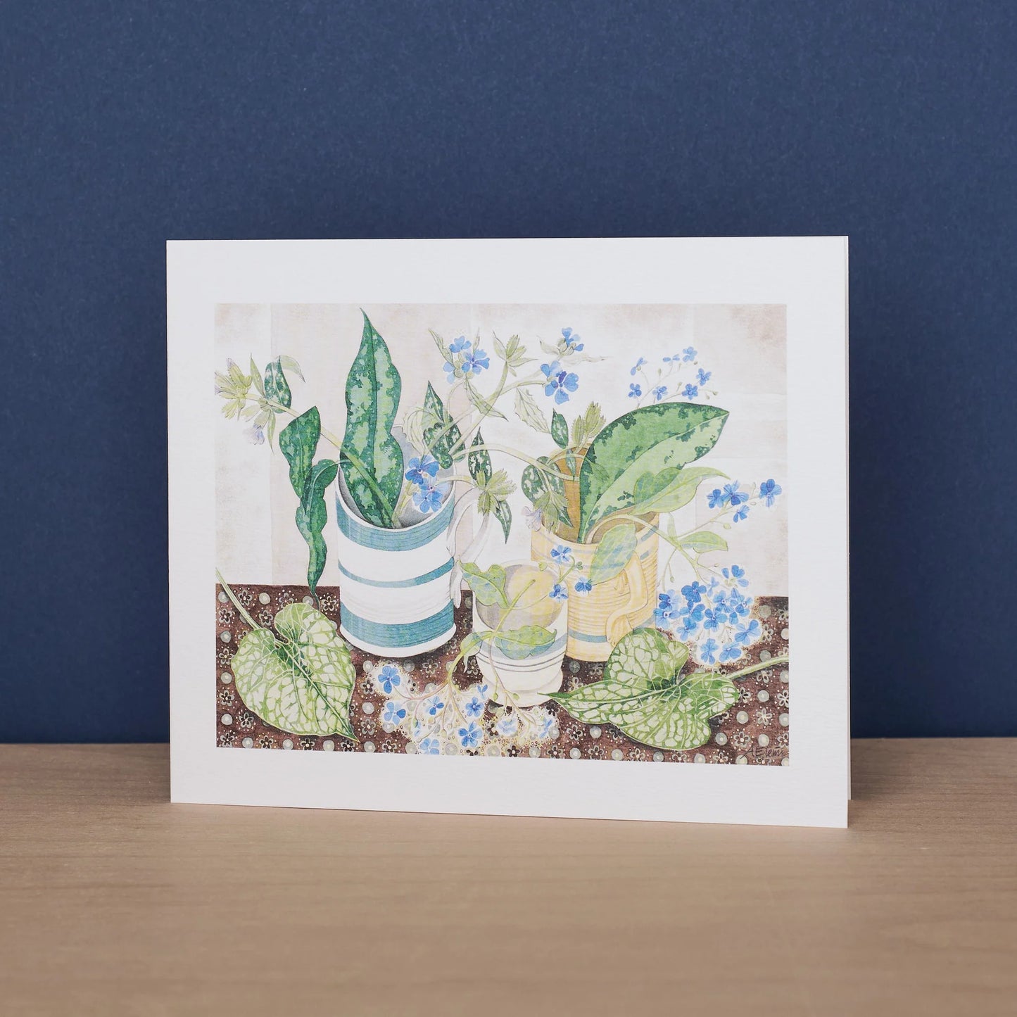 Striped Cup Greeting Card
