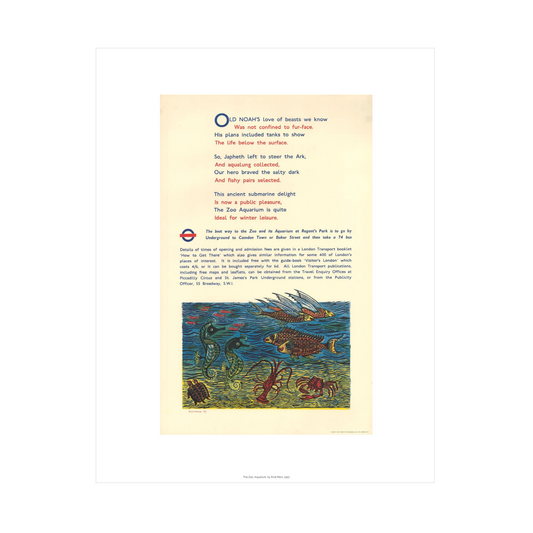 Zoo Aquarium Print Enid Marx