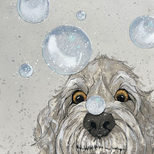 Bubbles Greeting Card