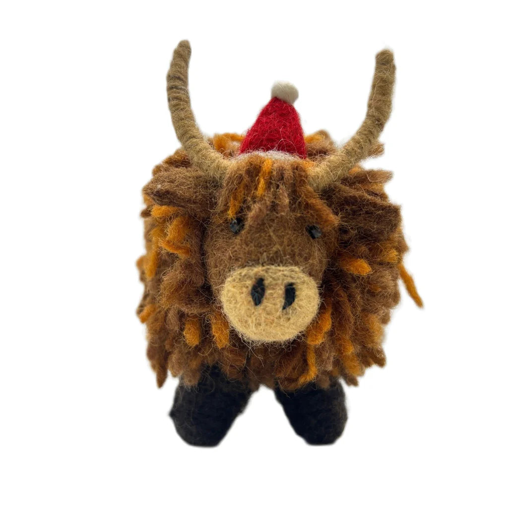 Christmas Highland Cow