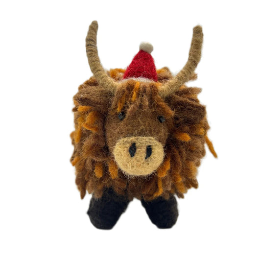 Christmas Highland Cow