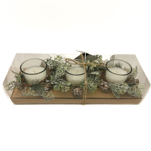 Trio Table Candle Christmas Decoration