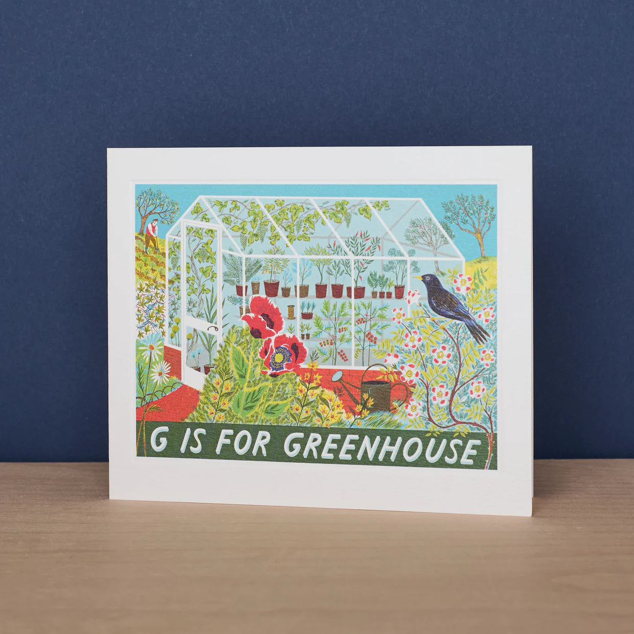 G is for Greenhouse Greeting Card