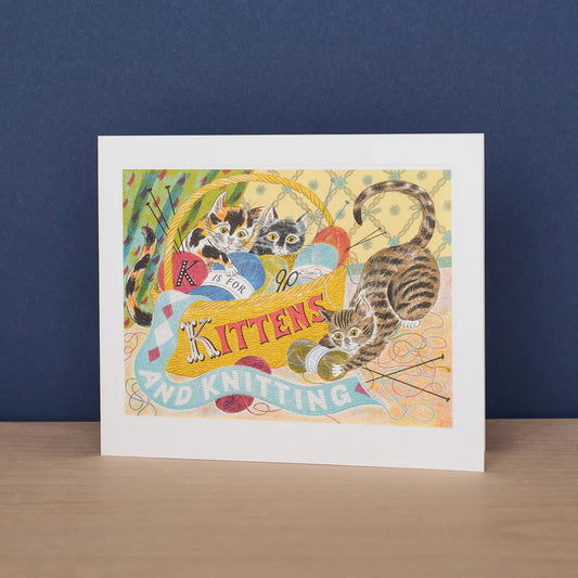 K is for Kittens Greeting Card