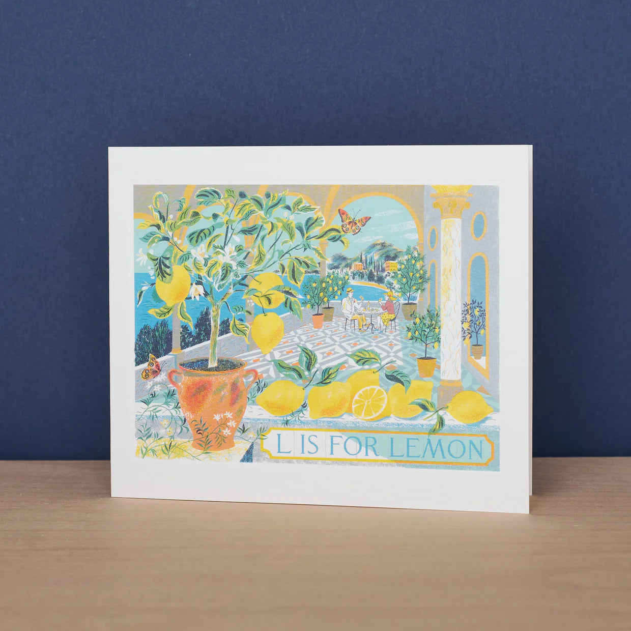 L is for Lemons Greeting Card