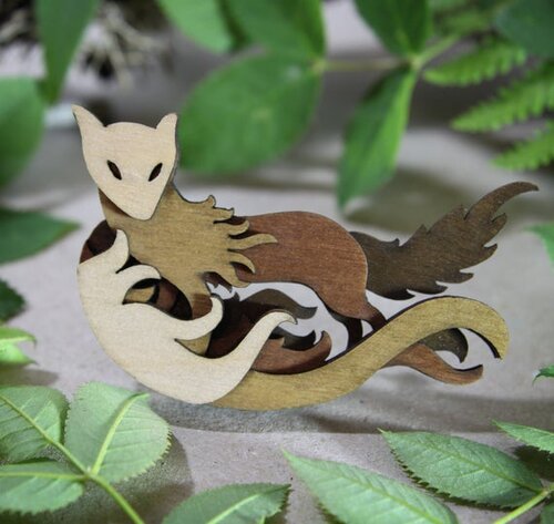 Fox Brooch by Martin Tomsky