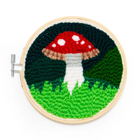 Punch Needle Mushroom