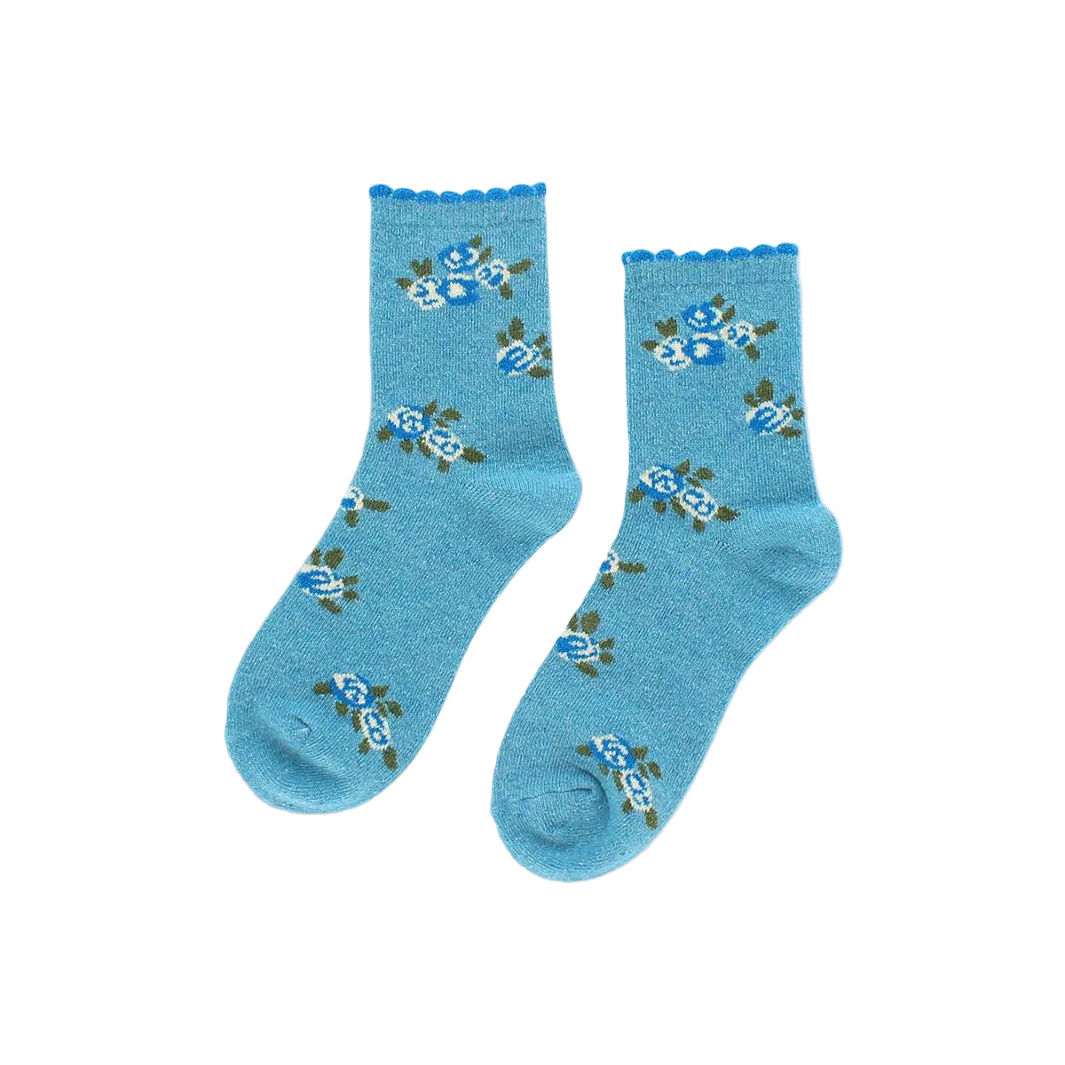 Amelia Rose Blue Socks