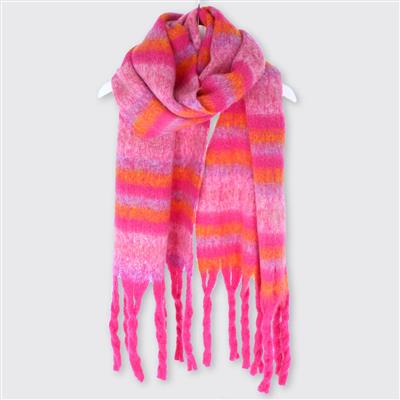 Zoe Blanket Scarf in Pink