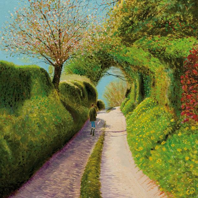 Country Walk Greeting Card
