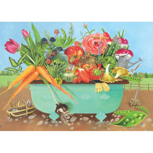 Summer Tub Greeting Card