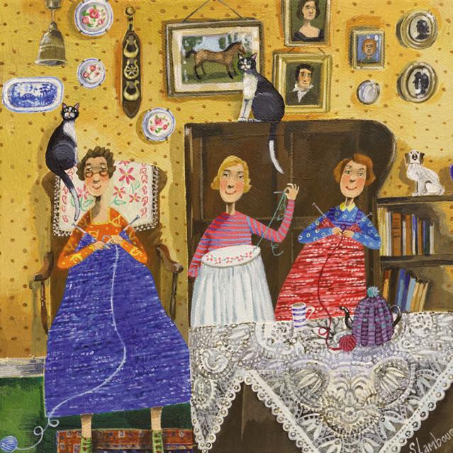 Crafty Ladies Greeting Card