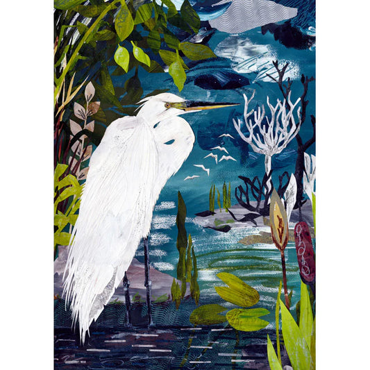 Egret Greeting Card