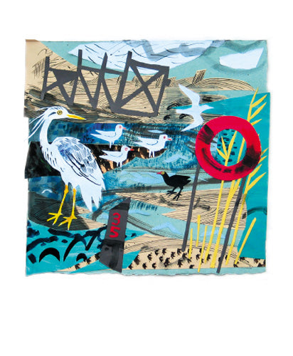 Heron Watching Greeting Card