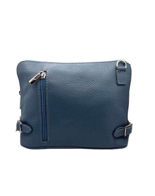 Denim Rectangular Leather Bag