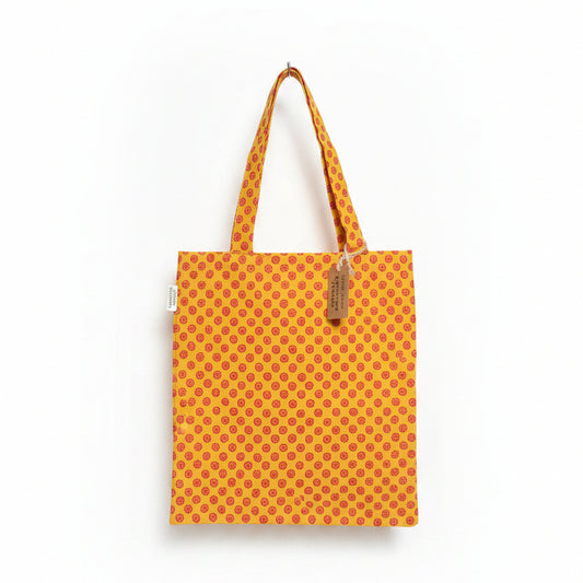 Red and Ochre Spot Tote