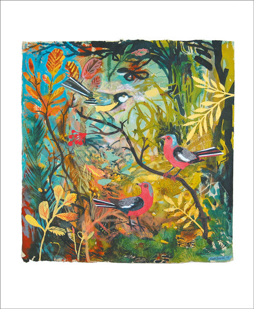 Great Tit and Chaffinches by Mark Hearld