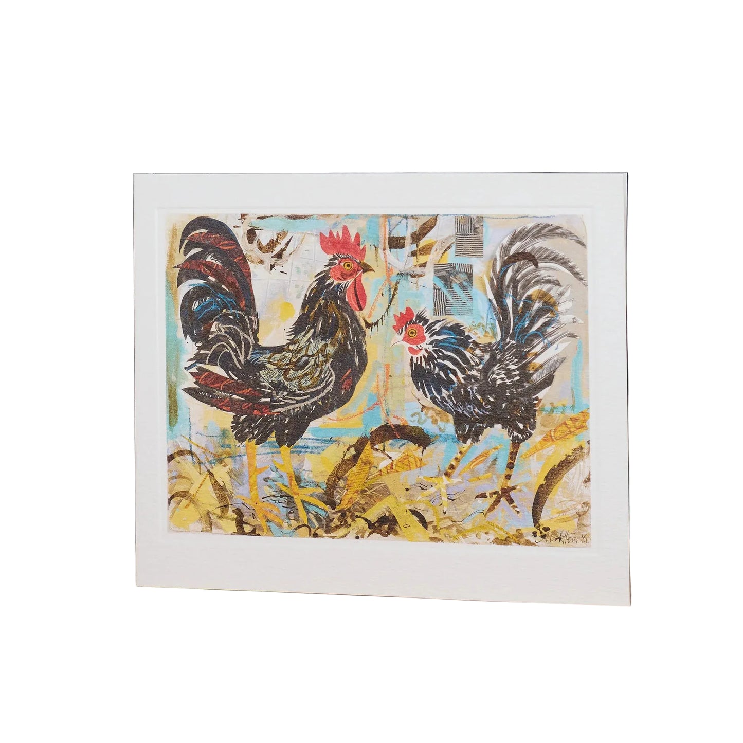 Black Cockeral Greeting Card