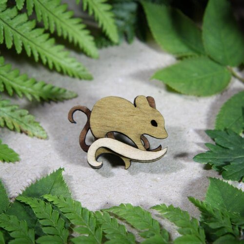 Mouse Brooch by Martin Tomsky