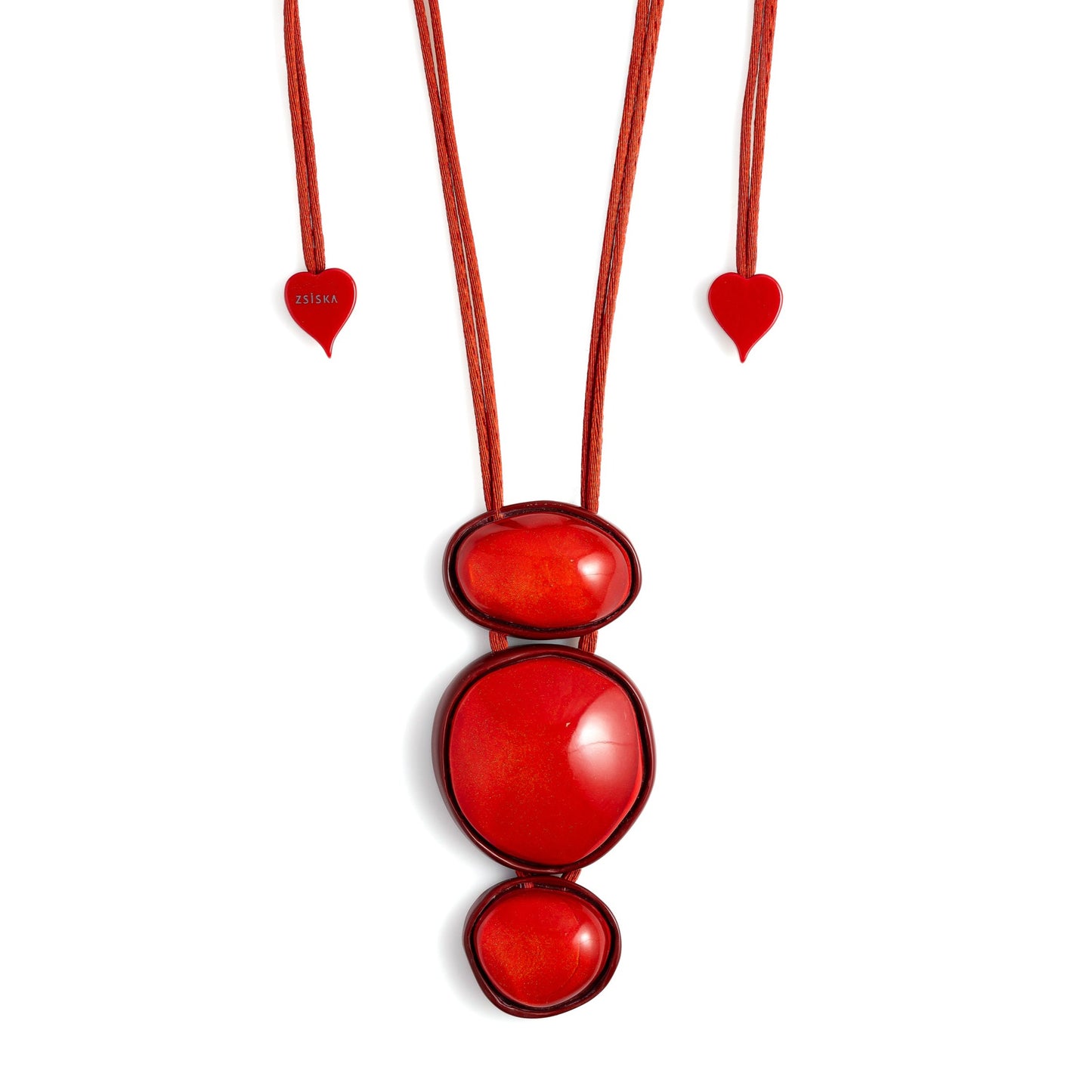 Three Bead Persephone Pendant by Prue Leith