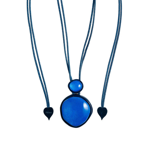 Two Bead Persephone Pendant by Prue Leith